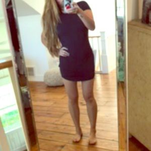 Navy blue mini dress